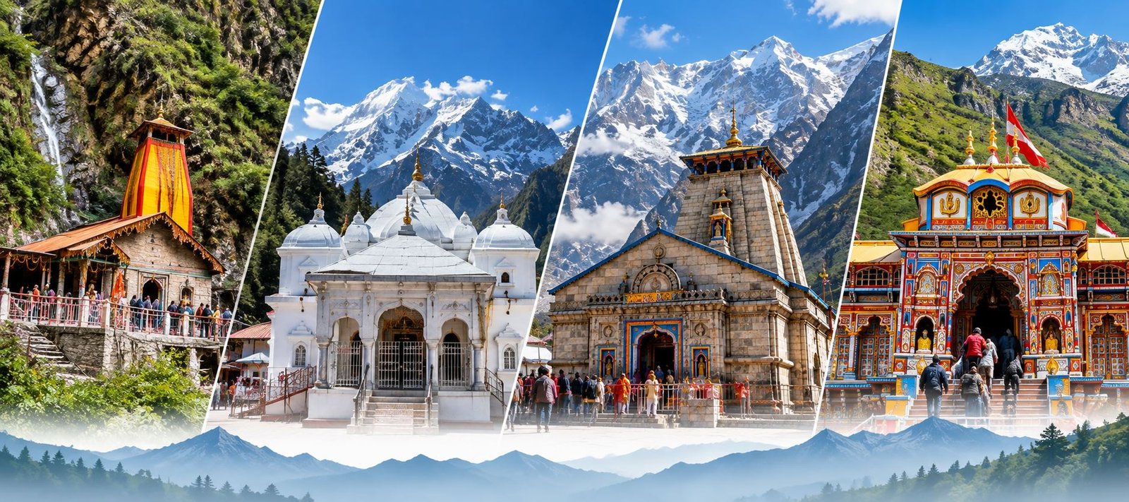 Temple in the Garhwal Himalaya on the Char Dham route